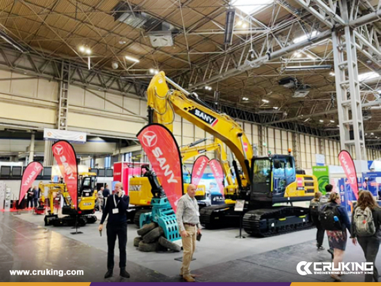 SANY Excavator Debuts at RWM Exhibition in UK