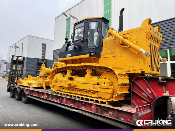 HAITUI HD22 Bulldozer & 5 SHACMAN Dump Truck & 1 CAT 320GC Excavator